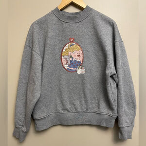 Prod Fleece Lined Crewneck Gray Small